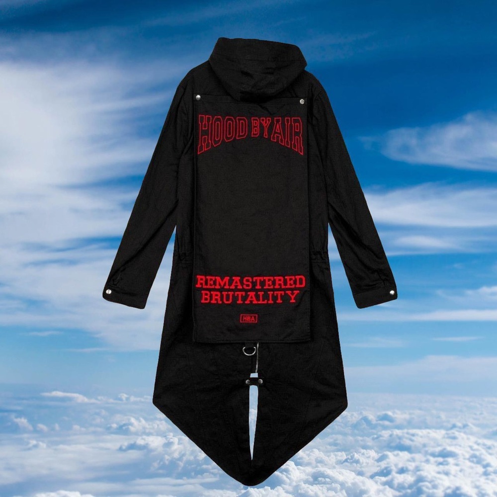HBA FW16 Pilgrimage Fishtail Parka in Black